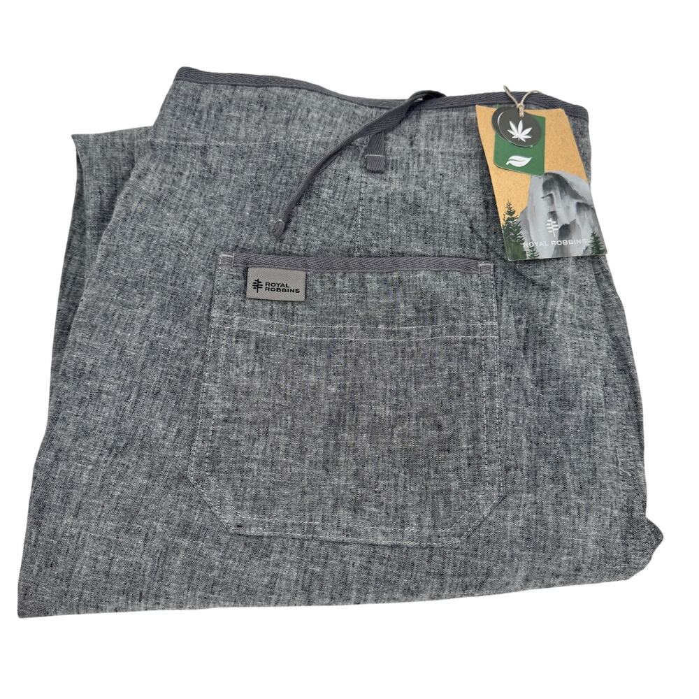 Royal Robbins Pants Womens 16 (38x32 ACTUAL)‎ Gray Hempline Tie Pant NEW